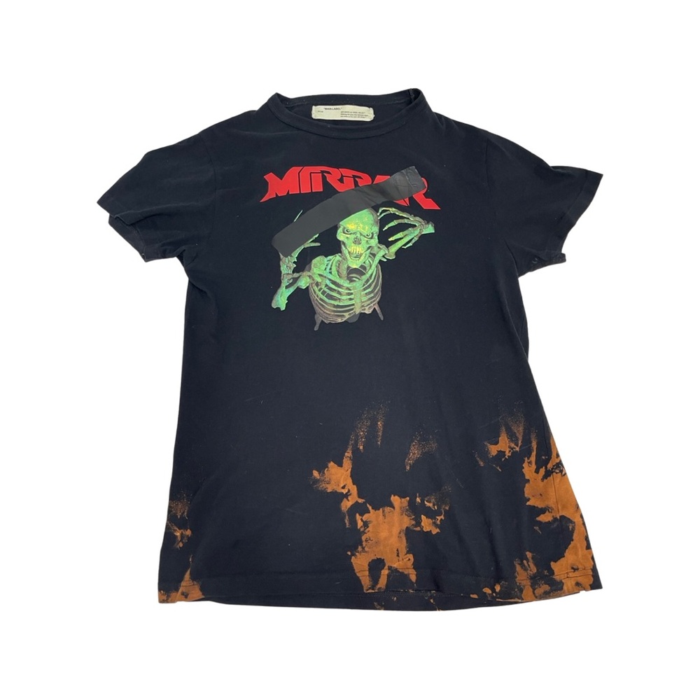 Off-White T-Shirt in black, logo printed on back.